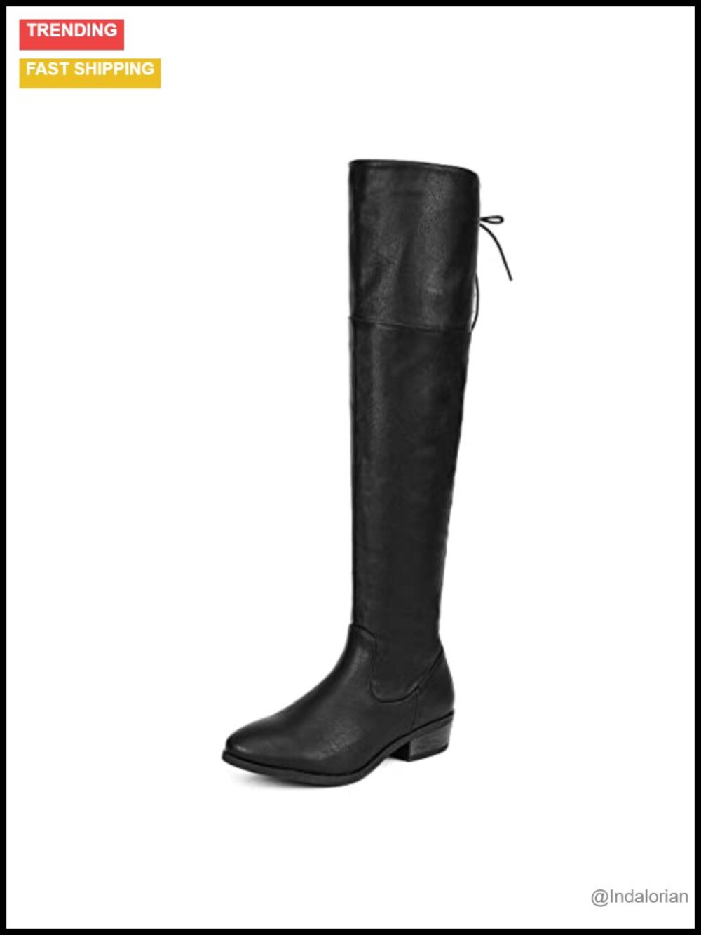 Over the Knee High Riding Boots Faux Suede Pull On Heeled